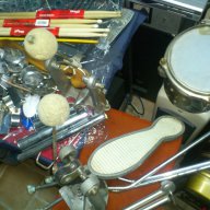 Продавам много части за барабани, кожи нови и втора употреба, снимка 1 - Ударни инструменти - 16134946