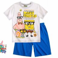 Нова цена! Детска пижама к.р. Sponge Bob за 4 г. - М01-03, снимка 1 - Детски пижами - 17094532