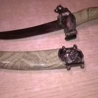 Сувенирен нож с ножница-мечок-35х9см-внос швеицария, снимка 8 - Колекции - 23655174