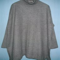 Пуловер тип пончо с ръкави-100% кашмир и вълна , снимка 1 - Блузи с дълъг ръкав и пуловери - 16389004