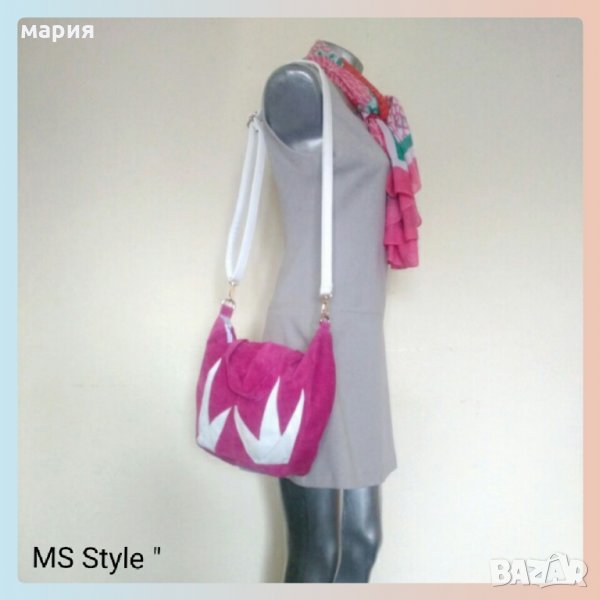 Ръчно изработена дамска чанта от естествена кожа, снимка 1