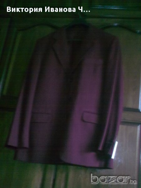ново вишнево мъжко сако номер50, снимка 1
