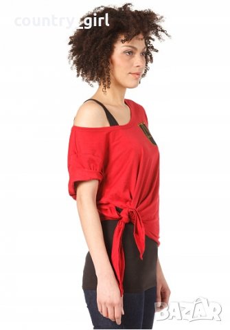 g-star a crotch dbl r t wmn cap sl - страхотна дамска тениска, снимка 3 - Тениски - 25352954