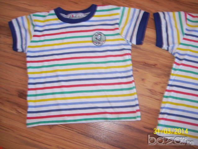 шарени тениски-размер-98-104, снимка 5 - Детски тениски и потници - 7112408