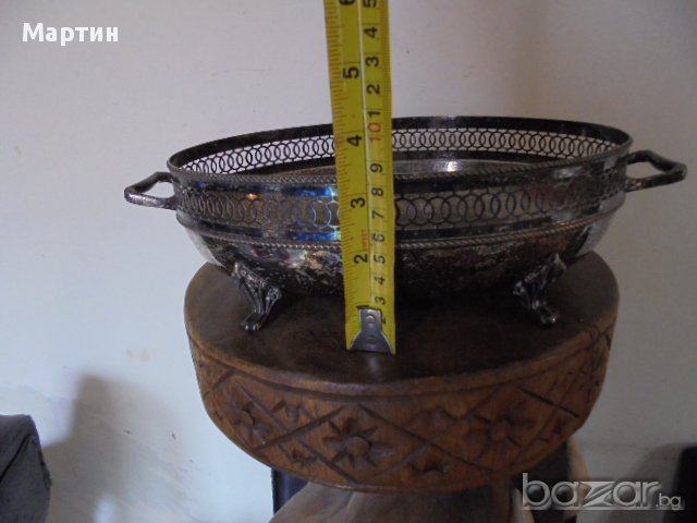 1926г. - Стар посребрен съд !(901012), снимка 6 - Други стоки за дома - 15841197