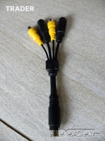 ПРЕХОД 2 SVHS Ж+2Ч Ж/ 9 PIN М кабел преходен кабел, различни накрайници 