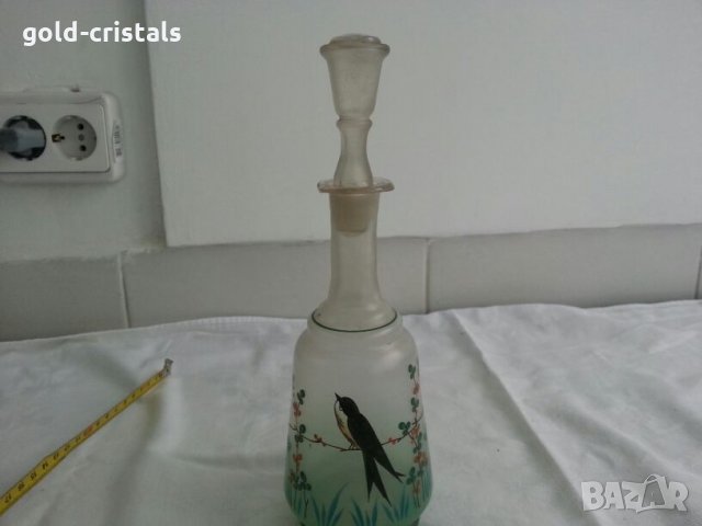 антикварна гарафа ръчно рисувана