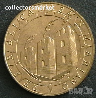 200 лири 1992, Сан Марино, снимка 2 - Нумизматика и бонистика - 24877820