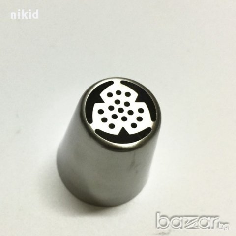  NO17 назъбен с дупки  накрайник за пош цвете руска дюза за украса декор торта фондан шоколад и др.