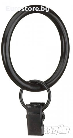  Пръстени за завеса с щипки, 7бр.Umbra, снимка 2 - Други стоки за дома - 25429439