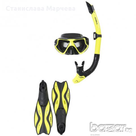 Комплект маска, шнорхел и плавници GUL Adult Taron, снимка 1