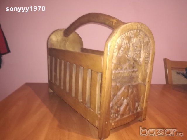 ретро колекция с дърворезба-40х38х20см-внос швеицария, снимка 2 - Колекции - 20936724
