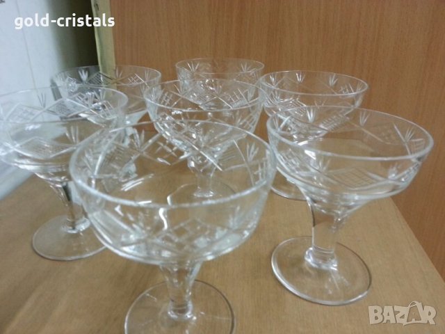 Кристални чаши за вино гравирани, снимка 6 - Сервизи - 22662075