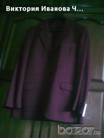 ново вишнево мъжко сако номер50