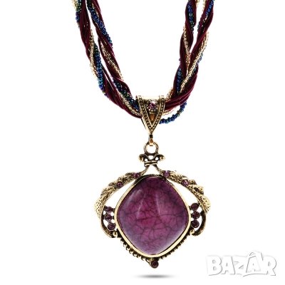 Колие, медальон, огърлица с ахат