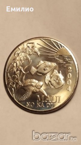 Rare. MAUI TRADE DOLLAR- CHAMBER OF COMMERCE 2004 ORIGINAL FLIP 105k Mint, снимка 1 - Нумизматика и бонистика - 20073873
