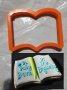 Отворена книга Пластмасов резец форма за тесто бисквитки фондан