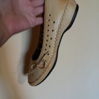 Дам.обувки-/изк.кожа/-№40-цвят-бежаво-жълти., снимка 4 - Дамски ежедневни обувки - 22385399