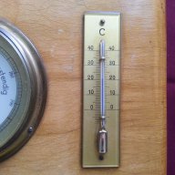 Стар Немски Барометър с Термометър, снимка 3 - Антикварни и старинни предмети - 16359933