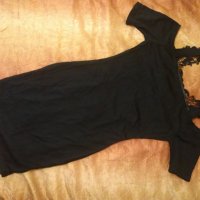 Малка черна рокля с дантела, снимка 3 - Рокли - 23473161
