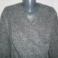 Пуловер с прекръстосано деколте / релфен полар-2XL/4XL, снимка 3 - Блузи с дълъг ръкав и пуловери - 17411399