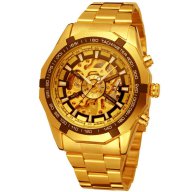 ПОЗЛАТЕН с 18карата злато Автоматичен часовник WINNЕР № 1  SKELETON , снимка 4 - Мъжки - 14417458