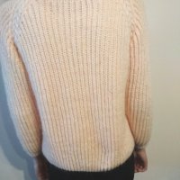 Ръчно плетен пуловер с реглан ръкав, снимка 5 - Блузи с дълъг ръкав и пуловери - 25166757