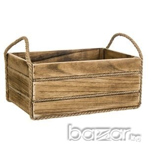 Дървена щайга-34x23x15 см., снимка 1