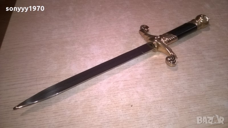 нож-сабя-златна кама-ретро колекция-35х11см-внос швеицария, снимка 1