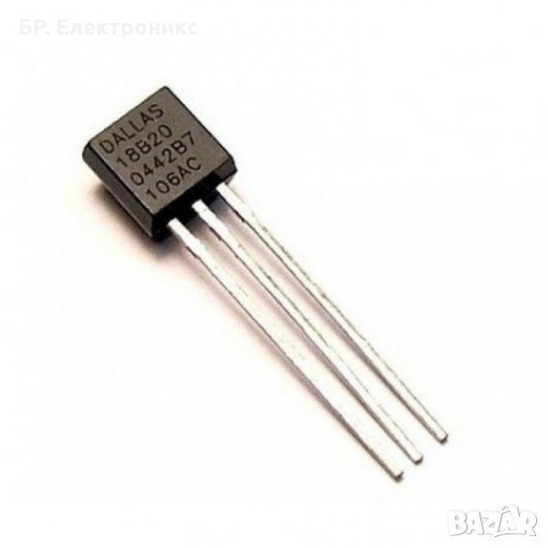 DS18B20 дигитален сензор за температура + резистор 4.7kOmh, снимка 1
