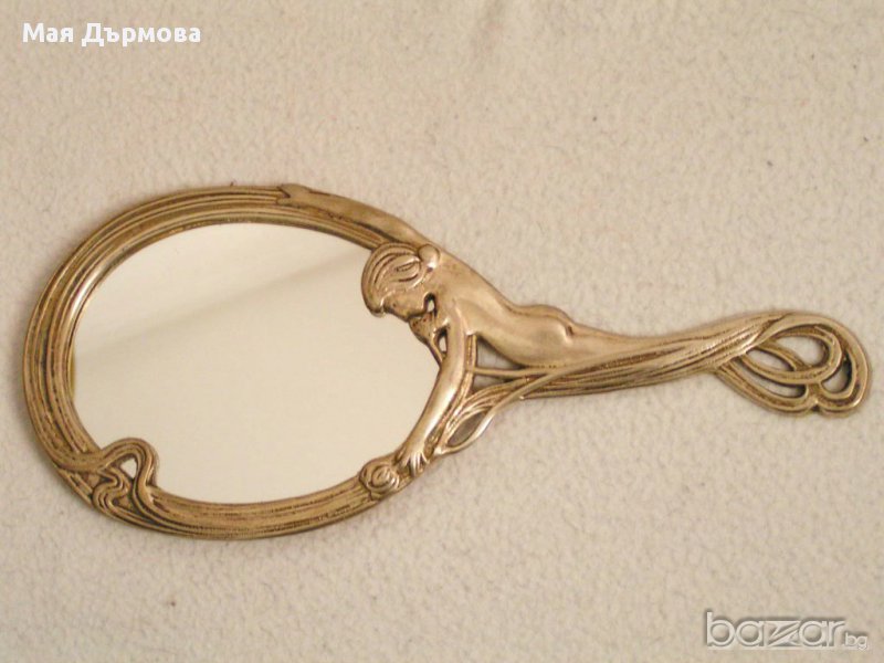 Старинно огледало стил сецесион, снимка 1