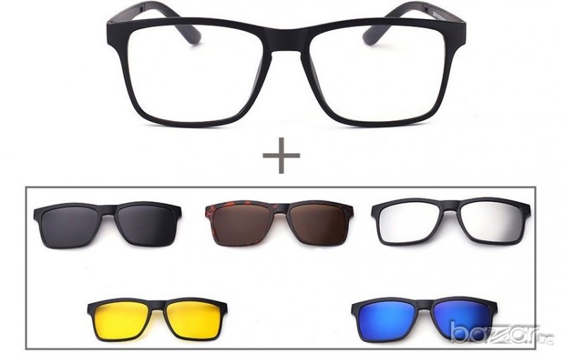 Слънчеви очила 5 в 1, снимка 1