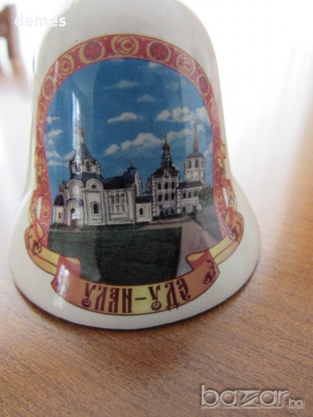  Порцеланова камбанка-5 см-сувенир от Улан Уде-Русия, снимка 1