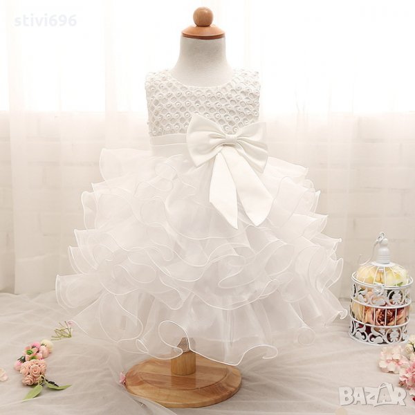 Детска рокля 2 години Ново-бяла., снимка 1