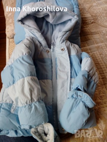 Mothercare яке за зима с ръкавички + грейка с ботушки , снимка 15 - Бебешки якета и елеци - 19813182