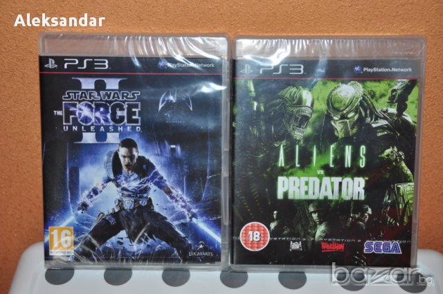 Нови игри.aliens vs.predator, Star Wars Unleashed 2 ps3, снимка 1 - Игри за PlayStation - 8523859