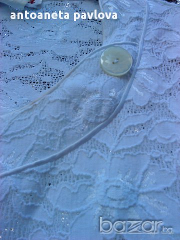 бяла блуза от дантела , снимка 3 - Туники - 13483305