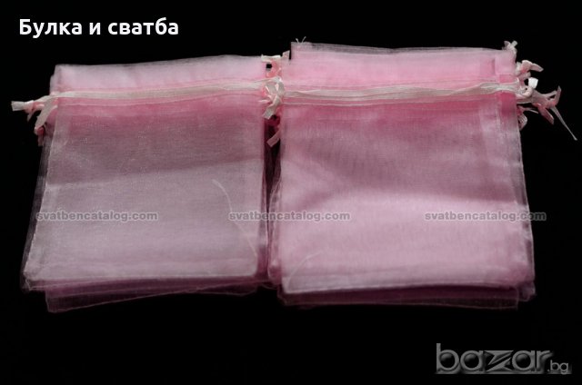 Торбички от органза за подаръци, бижута, сувенири, сватба, снимка 13 - Сватбени аксесоари - 14121403