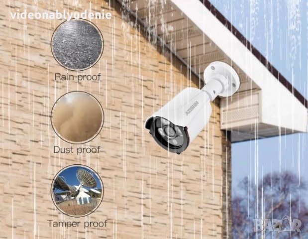 1 Mегапиксела HD 720р Водоустойчива IP Камера Onvif P2P 4 ARRAY IR-Cut 25 M. Нощно Виждане DSP XM510, снимка 5 - IP камери - 24681205