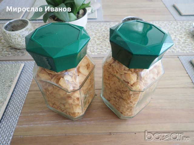стъклени буркани 1 л. с капачки за хранителни продукти, снимка 2 - Кухненски принадлежности - 21209828