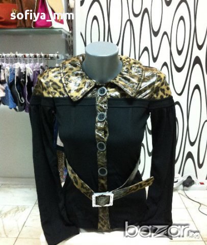 Дамски Суичър с кожа три модела, снимка 1