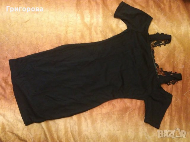 Малка черна рокля с дантела, снимка 3 - Рокли - 23473161