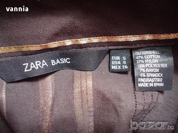 ZARA BASIC- С/М размер, снимка 5 - Ризи - 16659239