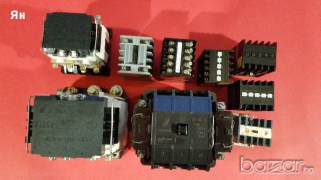 Контактори Бобина:220V,380V-4A,6A,10А,40А,63А,100А,НО и НЗ Контакти, снимка 2 - Ключове, контакти, щепсели - 17362579