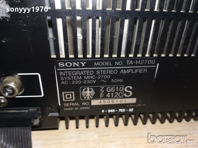 sony amplifier+cd+deck+tuner-made in japan-внос швеицария, снимка 14 - Ресийвъри, усилватели, смесителни пултове - 21240479