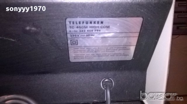 telefunken-tuner+deck+amplifier-ретро комплект-внос швеицария, снимка 15 - Ресийвъри, усилватели, смесителни пултове - 17998705