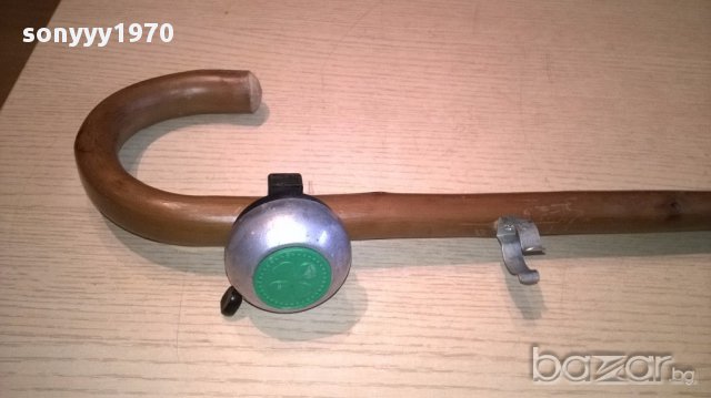 ПОРЪчАН-S КЛАСА-Бастун с звънец и метален върх-95см-внос швеицария