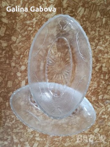 Стъклени чинийки, снимка 1 - Чинии - 25609680