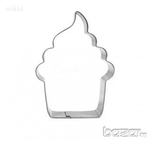 мъфин кексче сладолед метална форма резец украса бисквитки фондан