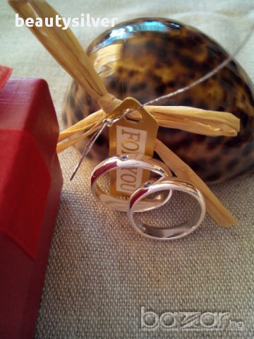 Халки с покритие със сребро Проба 925, код 5207, снимка 1